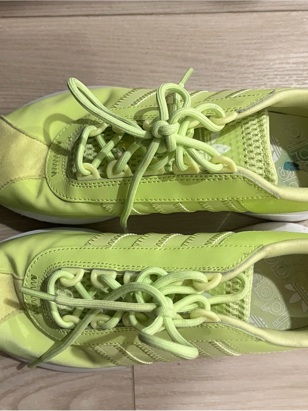 adidas Neon Lime Lace-Up Trainers